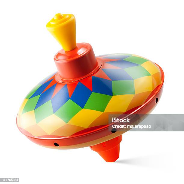 Spinning Top Stock Photo - Download Image Now - Spinning Top, Cut Out, Toy