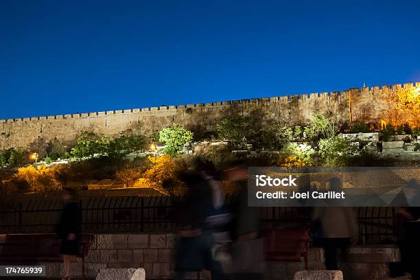 Jerusalem Stadtmauern Stockfoto und mehr Bilder von Altstadt - Altstadt, Beleuchtet, Bewegungsunschärfe