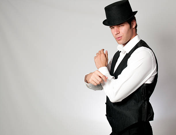 istock Young Caucasian Man in a Top Hat 174766029