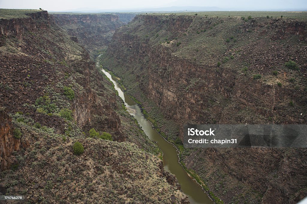 Rio Grande Gorge in Taos, New Mexico - Lizenzfrei Bach Stock-Foto