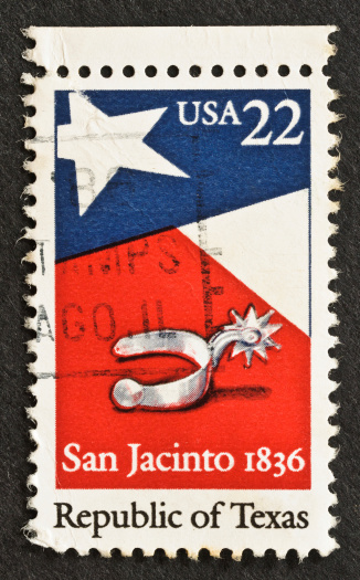 A 22-cent commemorative stamp honoring the sesquicentennial of the Republic of Texas was issued in Texas, on March 2, 1986. On that date 150 years ago, Texas declared its independence from Mexico.