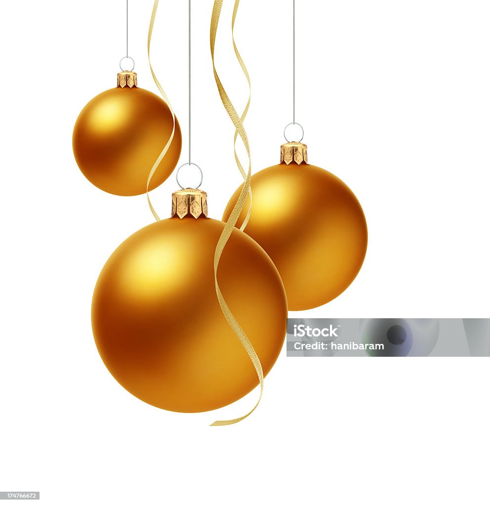 Bolas de Navidad - Foto de stock de Naranja - Color libre de derechos