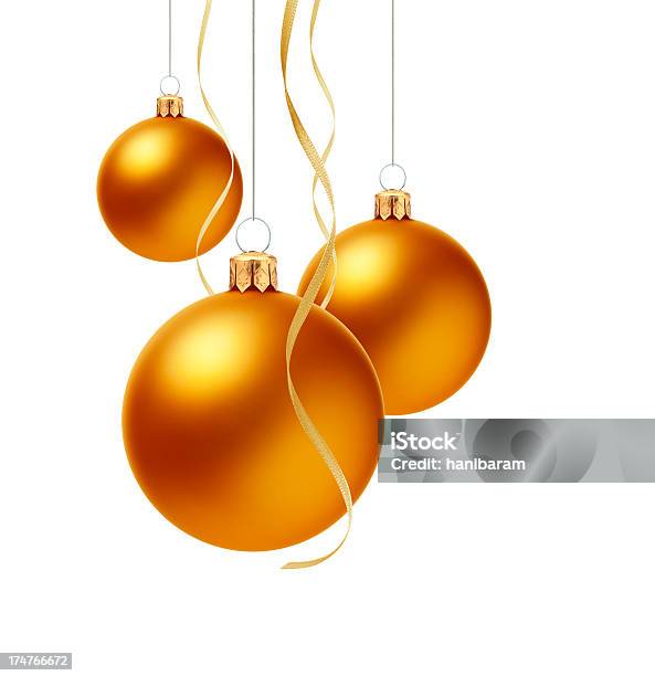 Bolas De Navidad Foto de stock y más banco de imágenes de Naranja - Color - Naranja - Color, Adorno de navidad, Navidad