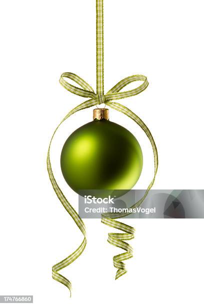 Zielony Boże Narodzenie Bauble - zdjęcia stockowe i więcej obrazów Bez ludzi - Bez ludzi, Bombka, Boże Narodzenie