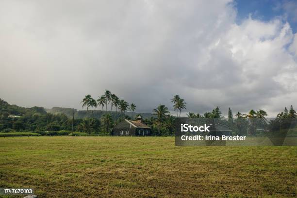 A View Of The Old Church At Keanae Point On Maui Hawaii Stock Photo - Download Image Now