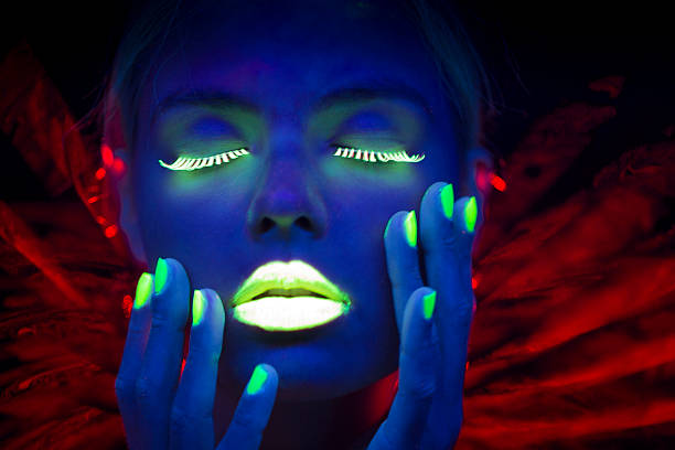 istock Neon Women Portrait with Lime Green Fingernails 174767542