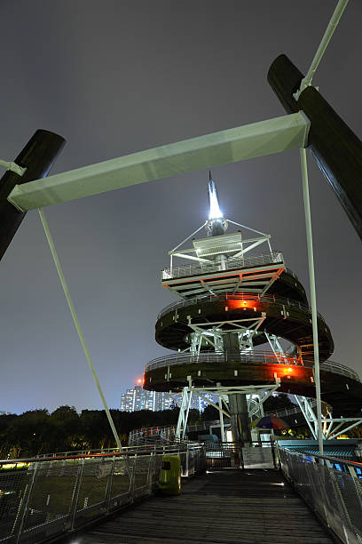 istock Tai Po Lookout Tower nightshot 174767648