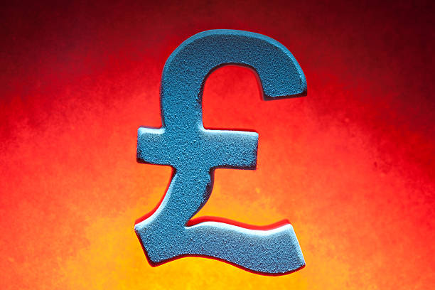 istock Pound currency, wood symbol 174767834