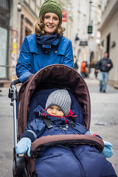 istock Mother and Baby Boy in Town 174767932