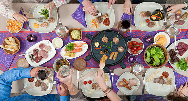 istock people grilling meat and seafood 174767946