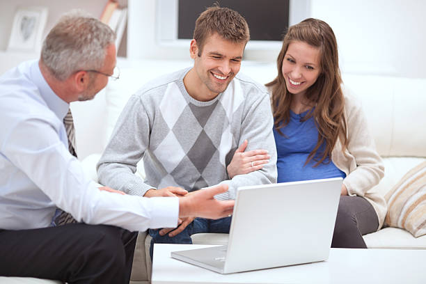 istock Couple with consultant. 174768020