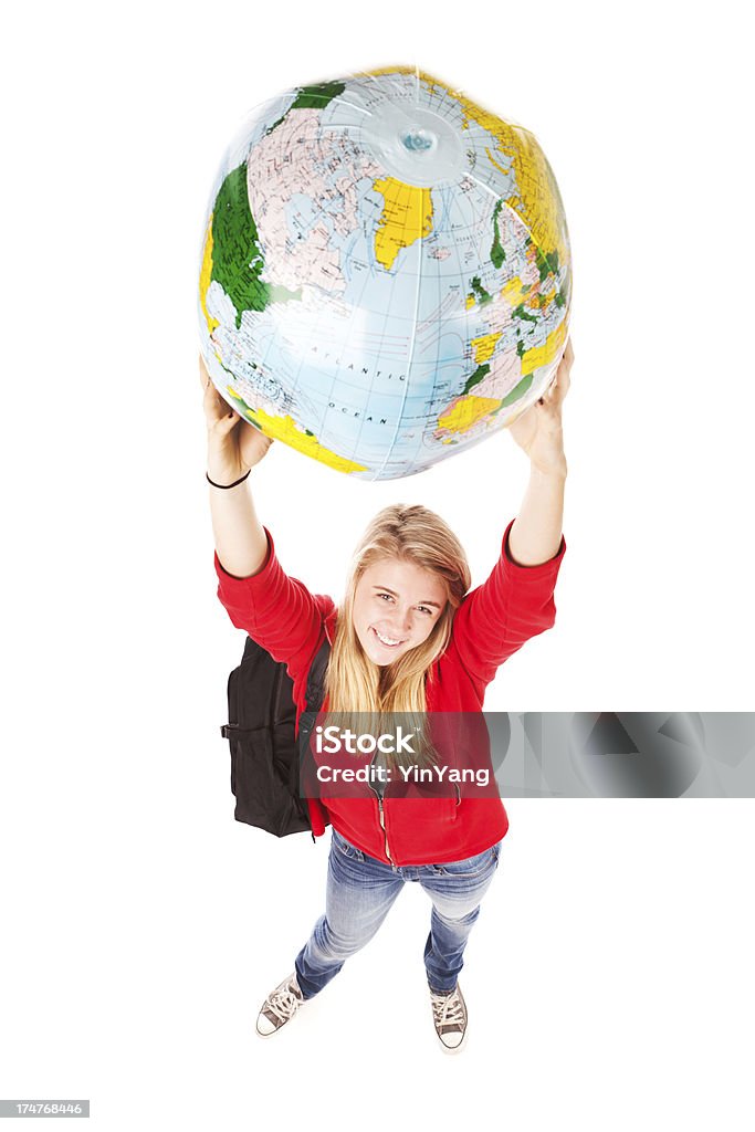 Étudiant étranger vous voyagez à travers le monde pour le cadre de vos études - Photo de Adolescence libre de droits