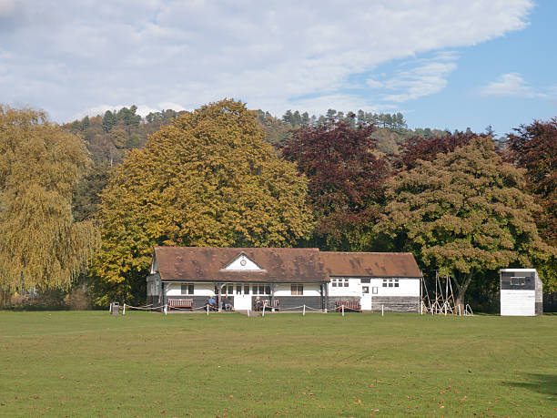 Cricket Pavillion Bakewell Cricket pavillion bakewell photos stock pictures, royalty-free photos & images