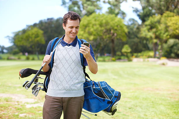 리셉션 다음은 뽀샤시 가용부품 - mature adult men golf smiling 뉴스 사진 이미지