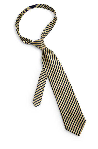 krawatte - necktie yellow windsor knot isolated stock-fotos und bilder