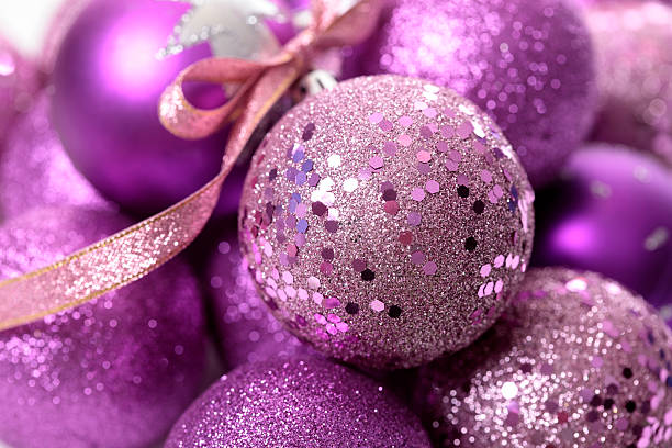 istock Cluster of Christmas baubles 174769237
