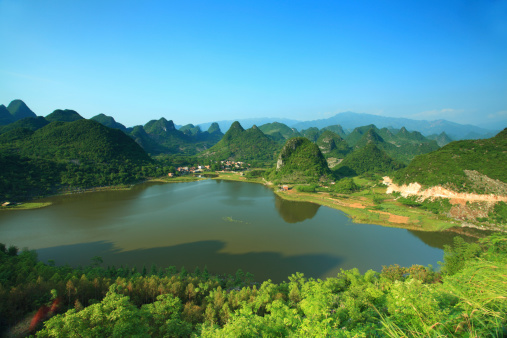 Cheongpung Lake near Jecheon city in Chungcheongbukdo province in South Korea