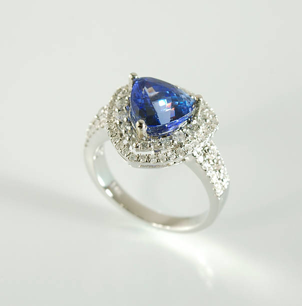 istock Woman's Diamond, Sapphire and Gold Ring 174770100