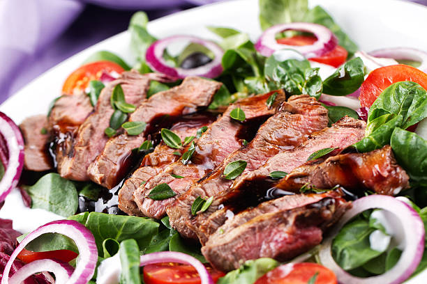 istock Fillet of beef with salad 174770833