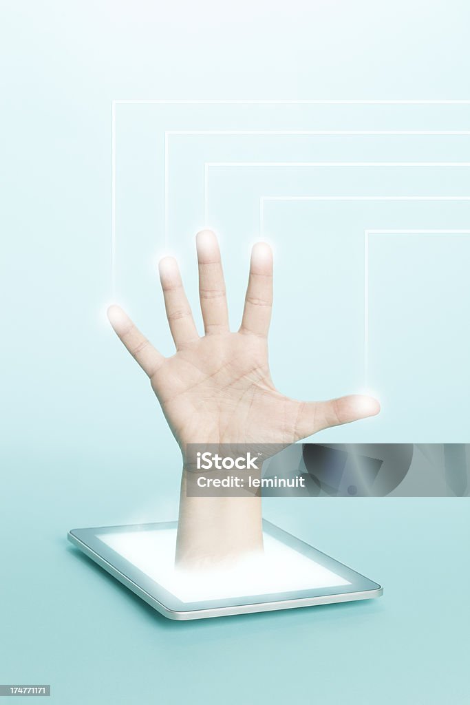 Technologie au bout de vos doigts - Photo de Affichage digital libre de droits