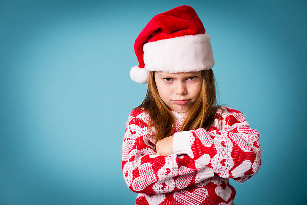 di santa helper intrattabile po' - impatient children only child anger foto e immagini stock