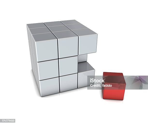 특별형 큐브와 0명에 대한 스톡 사진 및 기타 이미지 - 0명, 3차원 형태, 개념