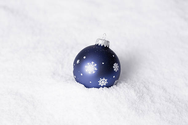 istock Wintery Christmas Ornament, With Snowy Background 174771766