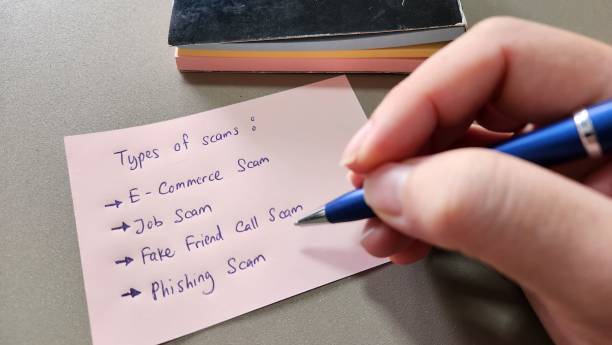 istock Listing down the type of scams 1747718277