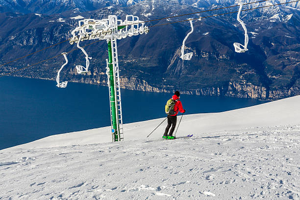 istock Icy Chairlift and Skier, Monte Baldo 174772203