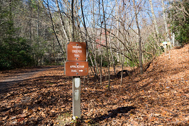 istock Intersection of Appalachian Trail and Virginia Creeper Trail 174772270