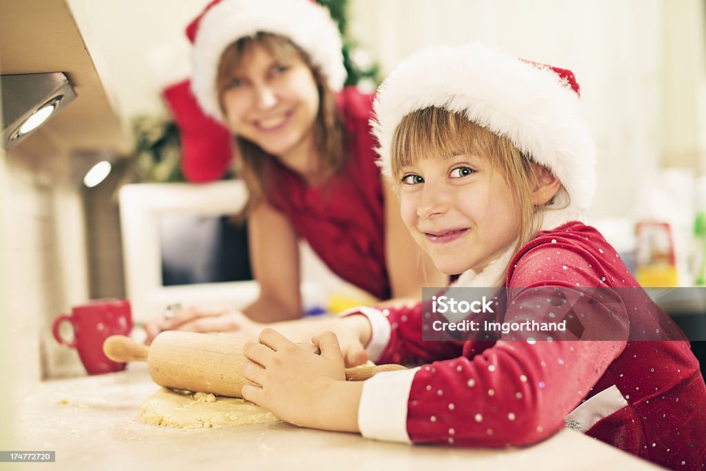 Fazendo Biscoitos de Natal - Royalty-free 6-7 Anos Foto de stock