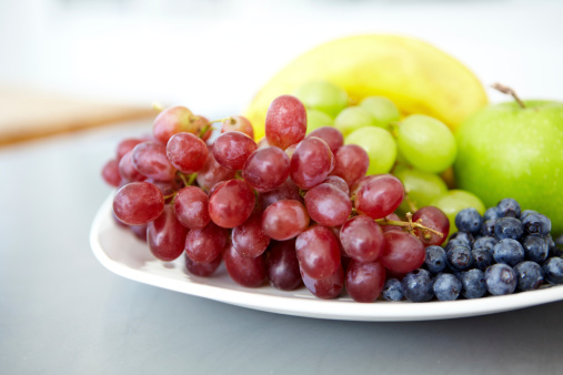 A plate of delicious fresh fruit
