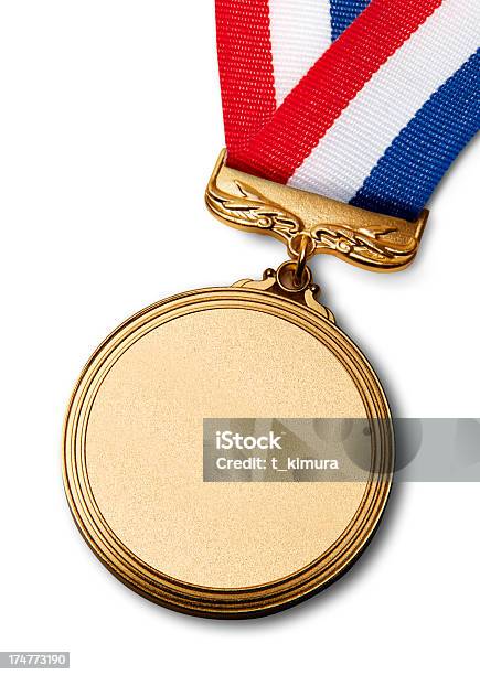 Foto de Medalha De Ouro e mais fotos de stock de Certidão - Certidão, Colar, Competição