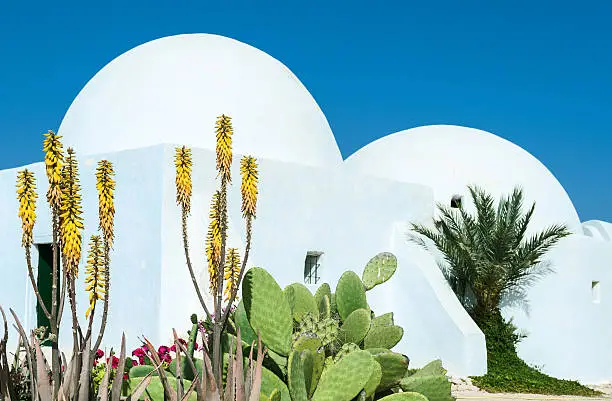 "South of Tunisia, Djerba,the ancient Fadh Loon mosque"