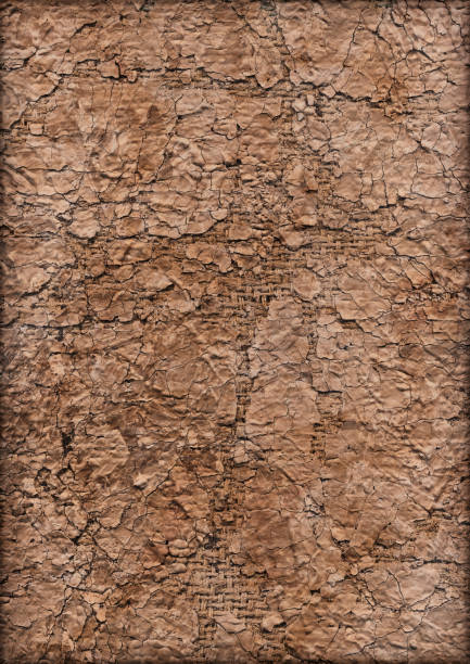 High Resolution Jute Primed Coarse Grain Canvas Crushed Grunge Texture This High Resolution Brown Primed Artist's Jute Canvas, Crushed, Exfoliated, Dappled, Stained, Vignette Grunge Texture, is excellent choice for implementation in various CG design projects.  textured arts and entertainment on gunny stock pictures, royalty-free photos & images