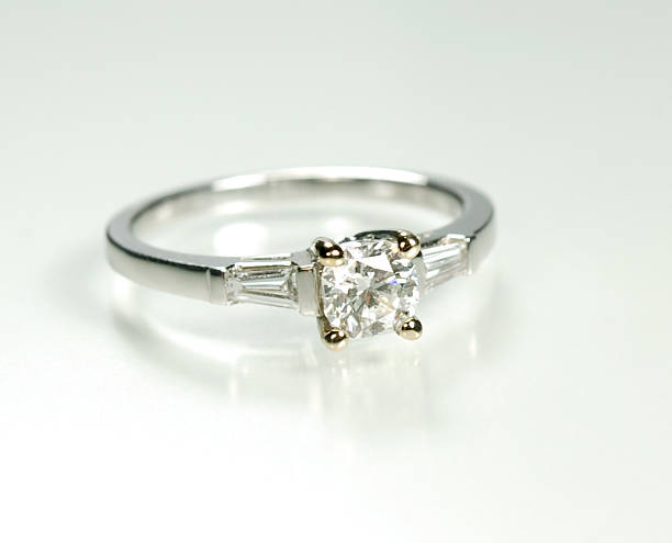 istock Woman's Diamond and White Gold Wedding Ring 174773644