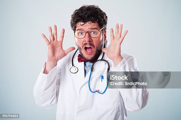 Fear Stock Photo - Download Image Now - Doctor, Humor, 20-29 Years