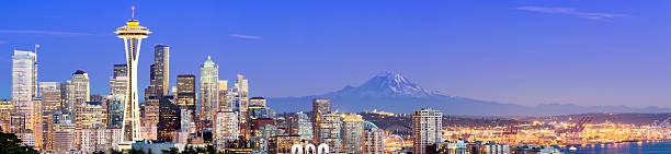 istock Seattle City Skyline and Mount Rainier USA 174774139