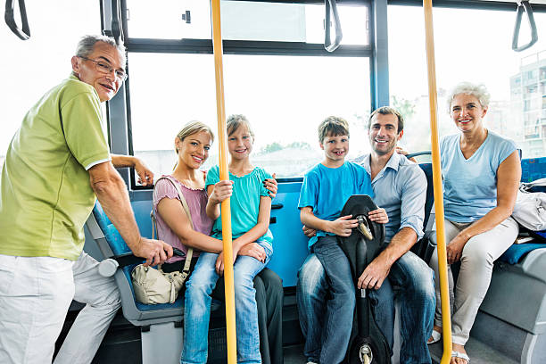 istock Extended family commuting by bus. 174774181