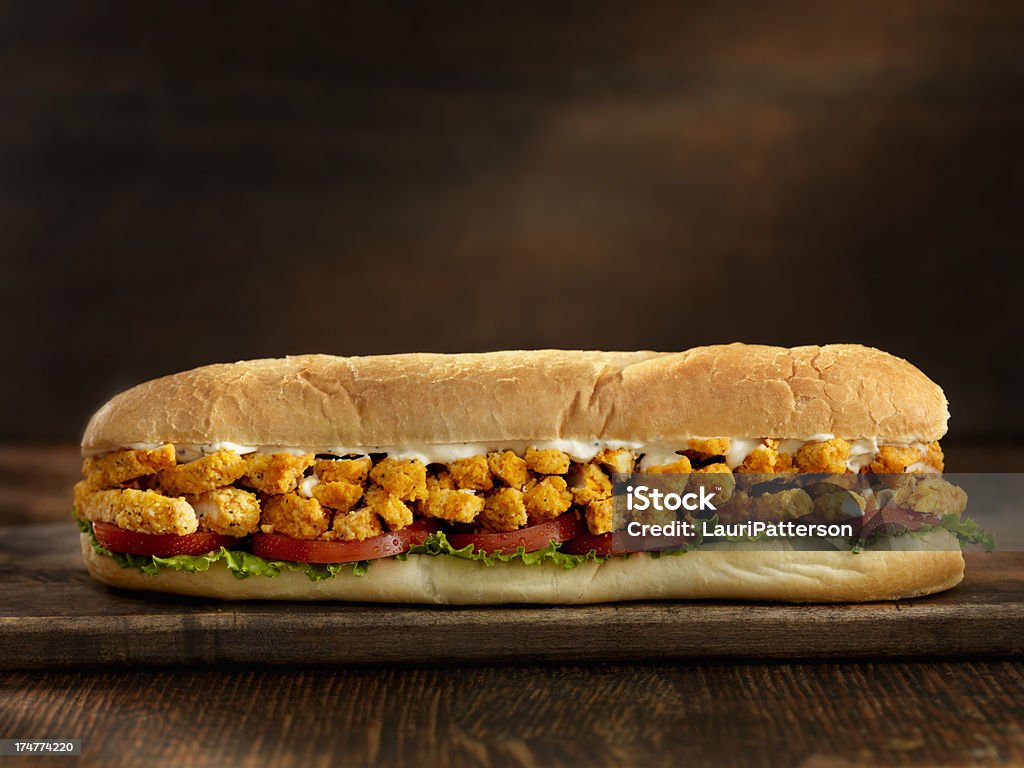 Meter lange Buffalo Chicken Ranch-Sub - Lizenzfrei Buffalo Chicken Stock-Foto