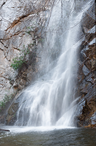 Sturtevant Falls - Los Angeles National Forest, Santa Anita Creek, near Altadena and Pasadena in Southern California