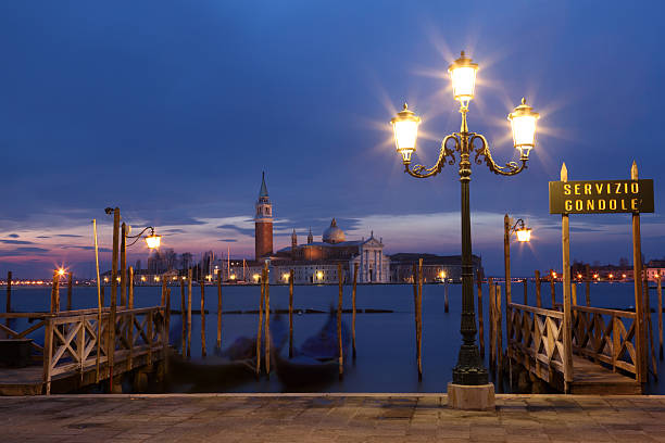 istock Gondolas with San Giorgio Maggiore in the background, Venice, Italy 174776056