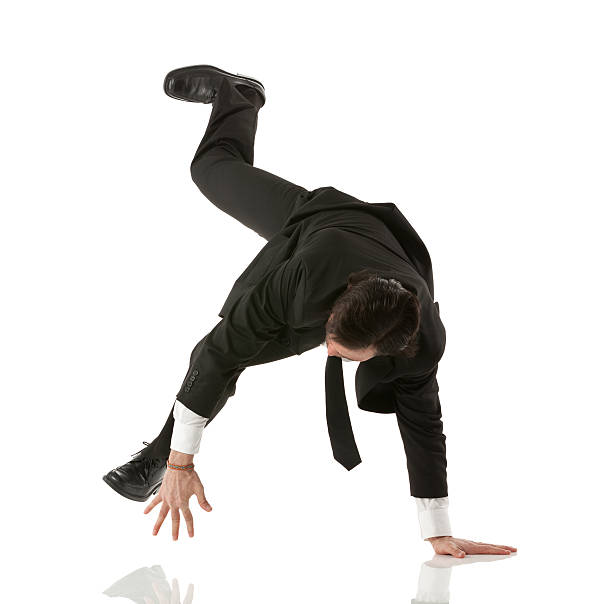 istock Businessman doing cartwheel 174776233