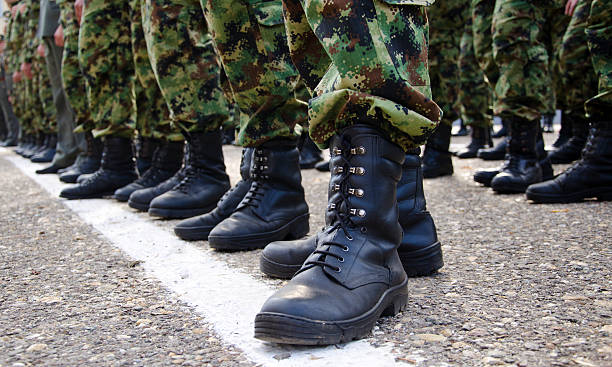Soldiers - Rank and File stock photo