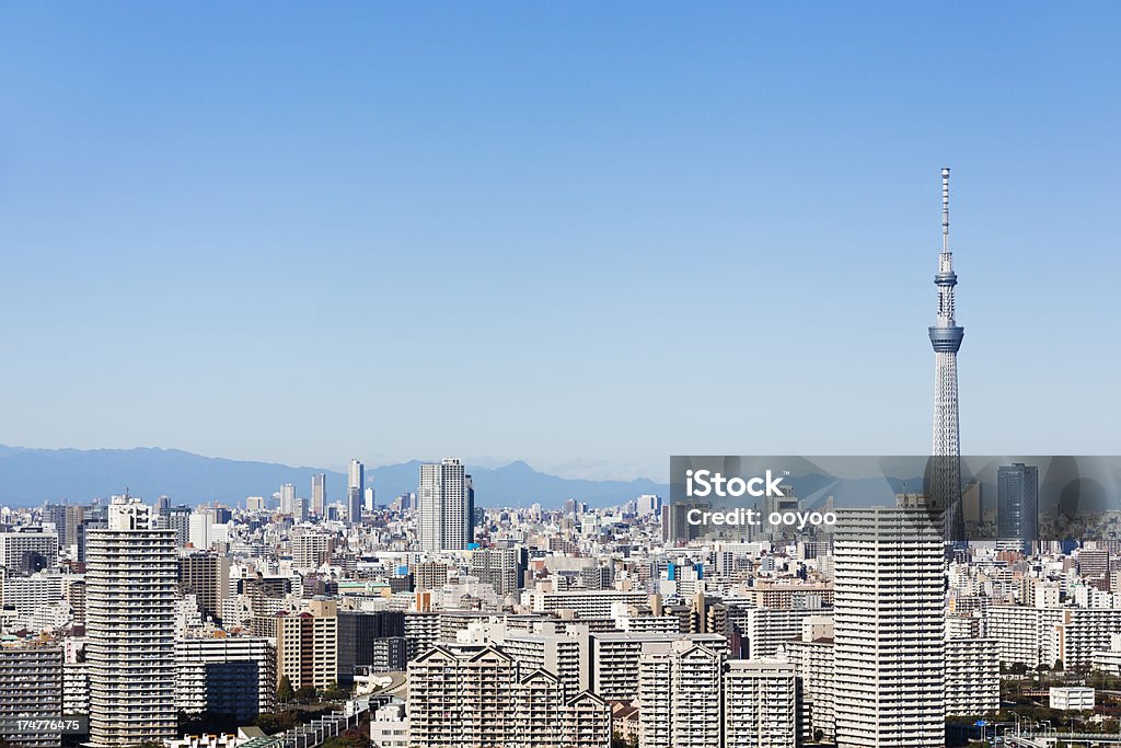 Horizonte de Tóquio - Royalty-free Tokyo Sky Tree Foto de stock