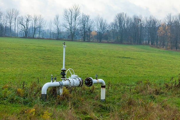 marcellus gaz łupkowy rurociągów - natural gas shale gas marcus claudius marcellus zdjęcia i obrazy z banku zdjęć