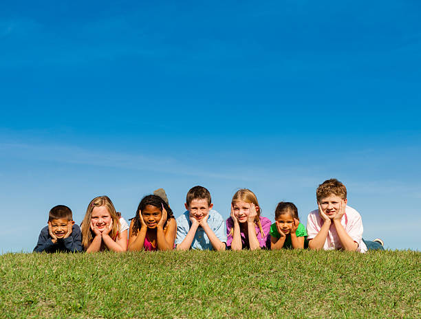 istock Group of kids outside 174776743