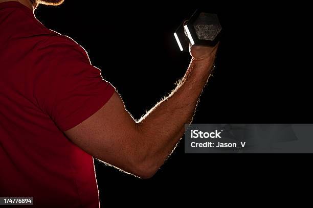 Bicep Curl Exercise Stock Photo - Download Image Now - Curled Up, Elbow, Active Lifestyle