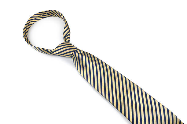 krawatte - necktie yellow windsor knot isolated stock-fotos und bilder