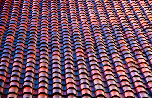 Beautiful roof tile pattern